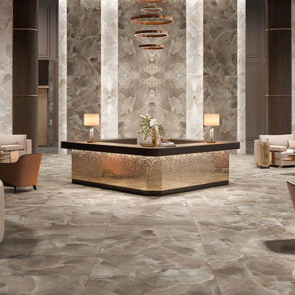 Onyce Choco Silk Matt Finish Porcelain Tile