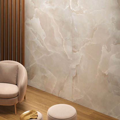 Onyce Cream Silk Matt Finish Porcelain Tile