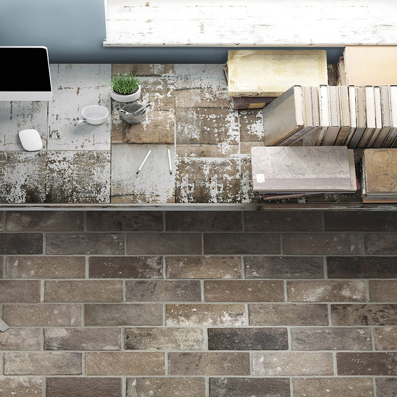 London Brown Brick Tile