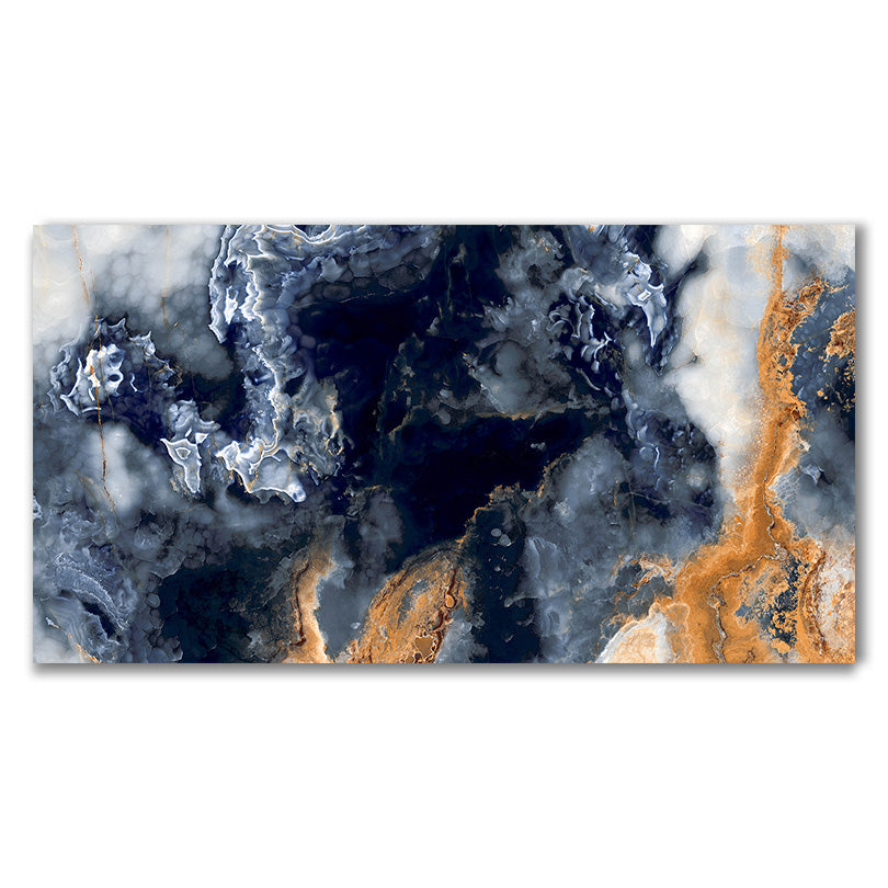 Royal Pacific Blue Polished Porcelain Marble Effect Tile