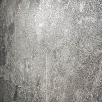 Scintillante Mun Dark Grey Sugar Effect Porcelain Tile (Sample)