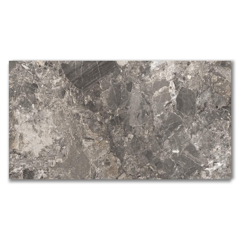 Scintillante Mun Dark Grey Sugar Effect Porcelain Tile (Sample)