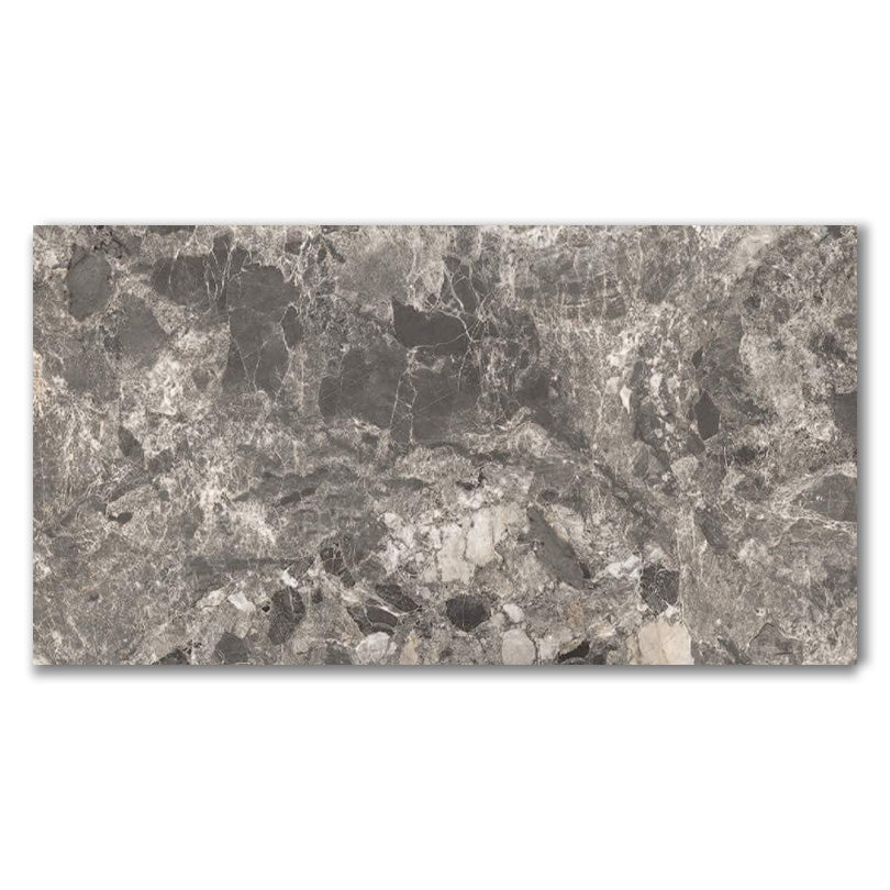 Scintillante Mun Dark Grey Sugar Effect Porcelain Tile (Sample)