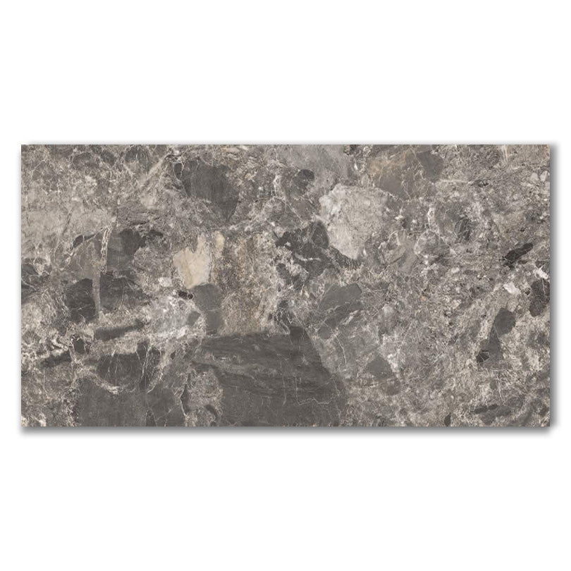 Scintillante Mun Dark Grey Sugar Effect Porcelain Tile (Sample)