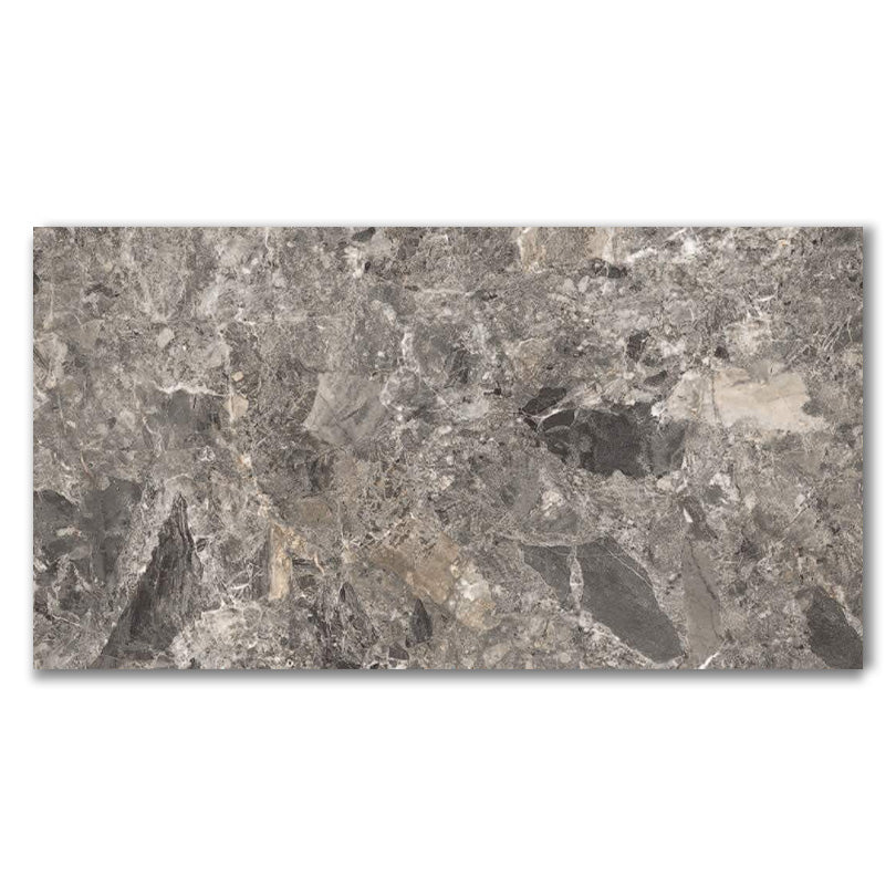 Scintillante Mun Dark Grey Sugar Effect Porcelain Tile (Sample)