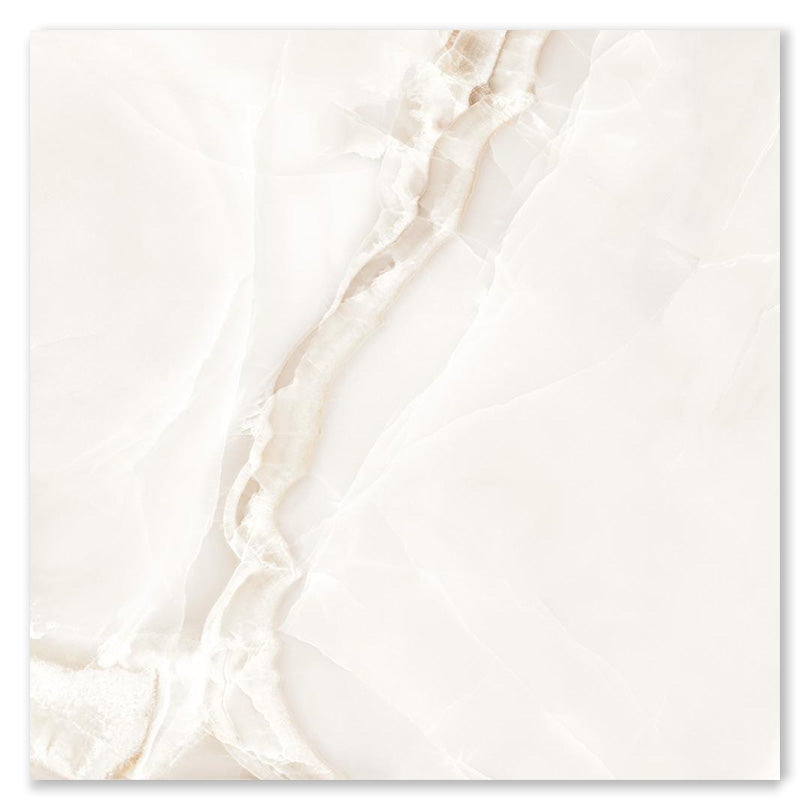 Selene Light Polished Porcelain Marble Onyx Effect Tiles