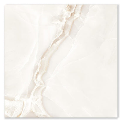 Selene Light Polished Porcelain Marble Onyx Effect Tiles
