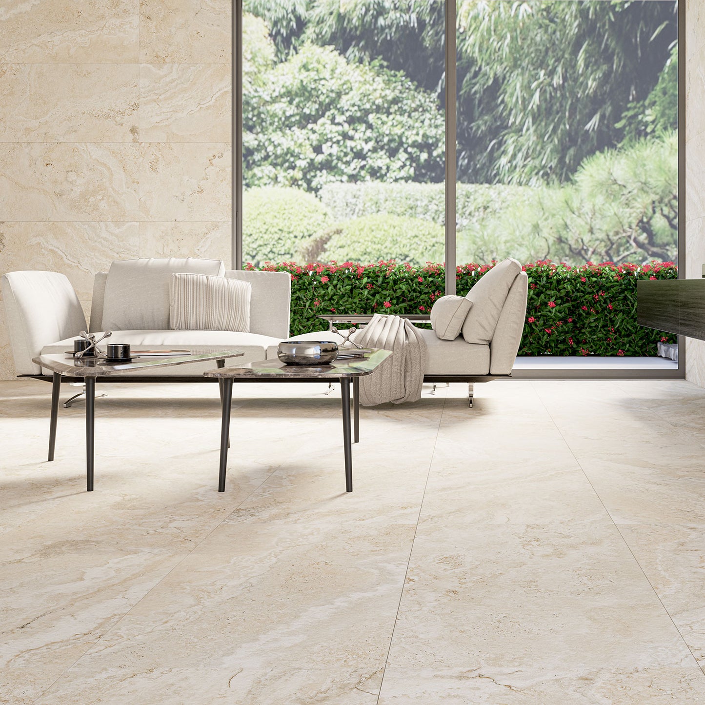 Siena Crema Stone Look Porcelain Wall & Floor Tile