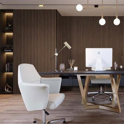 Smoked Oak Acoustic Akupanel Slat Wood Wall Panel