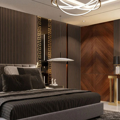 Smoked Oak Acoustic Akupanel Slat Wood Wall Panel