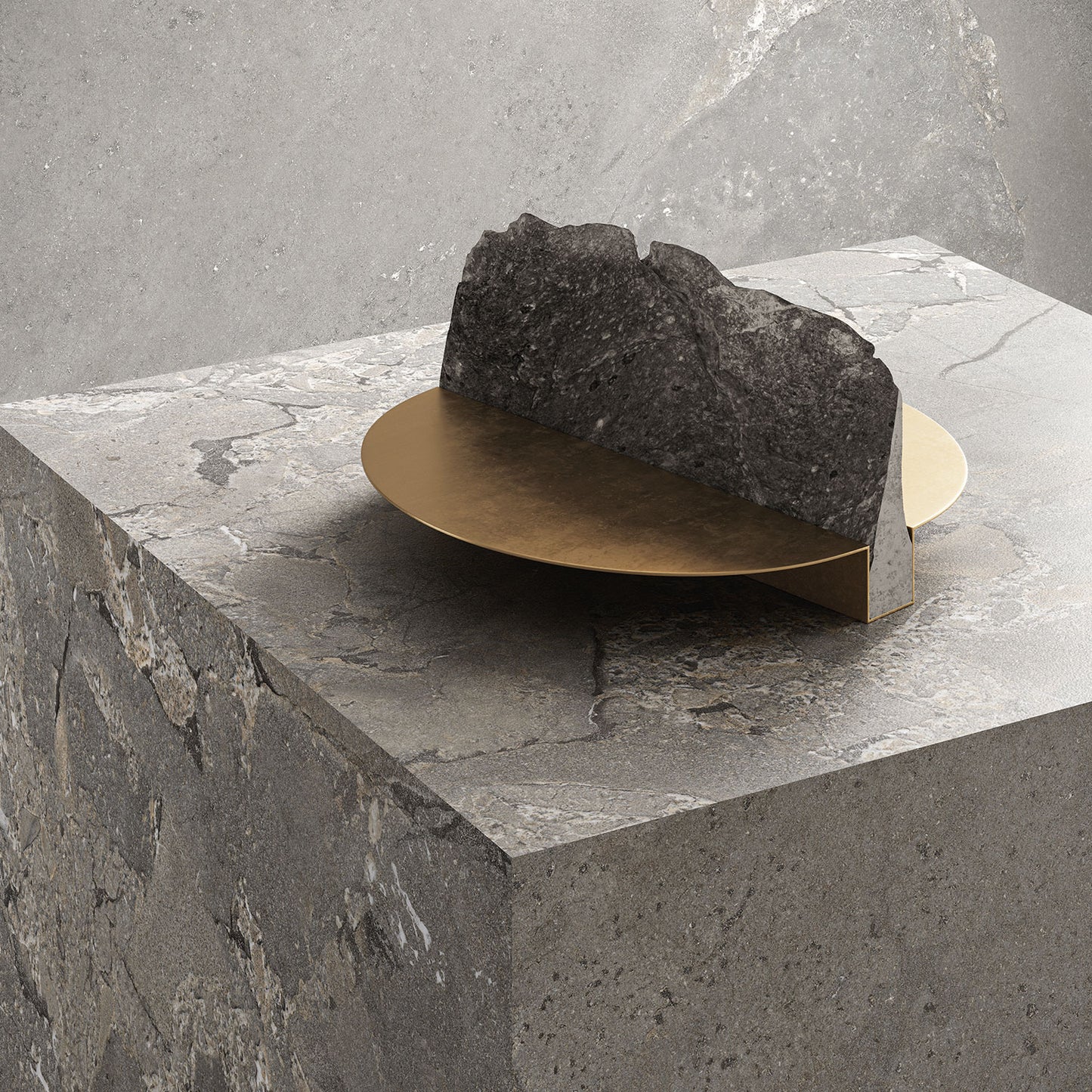 Cobblestone Grey Stone Effect Porcelain Wall & Floor Tile
