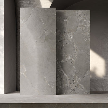 Cobblestone Grey Stone Effect Porcelain Wall & Floor Tile