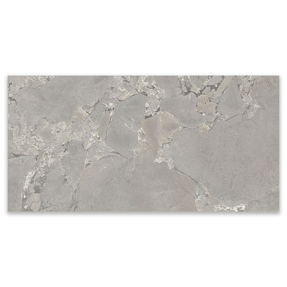 Cobblestone Grey Stone Effect Porcelain Wall & Floor Tile
