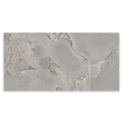 Cobblestone Grey Stone Effect Porcelain Wall & Floor Tile