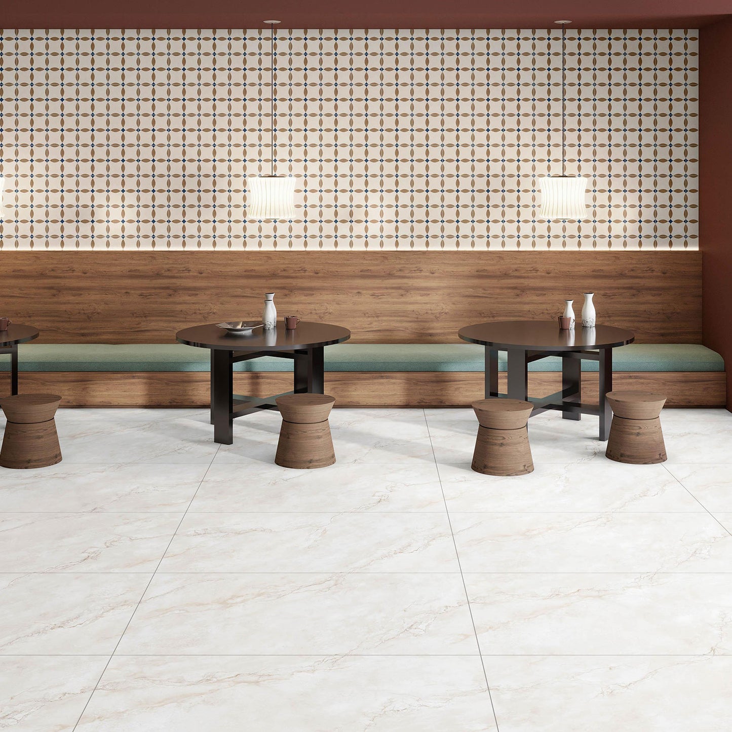 Veino Bone Stone Effect Matt Porcelain Tile