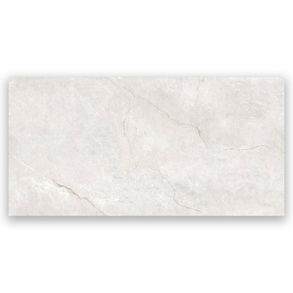 Venitian Bianco Polished Porcelain Marble Stone Effect Tile