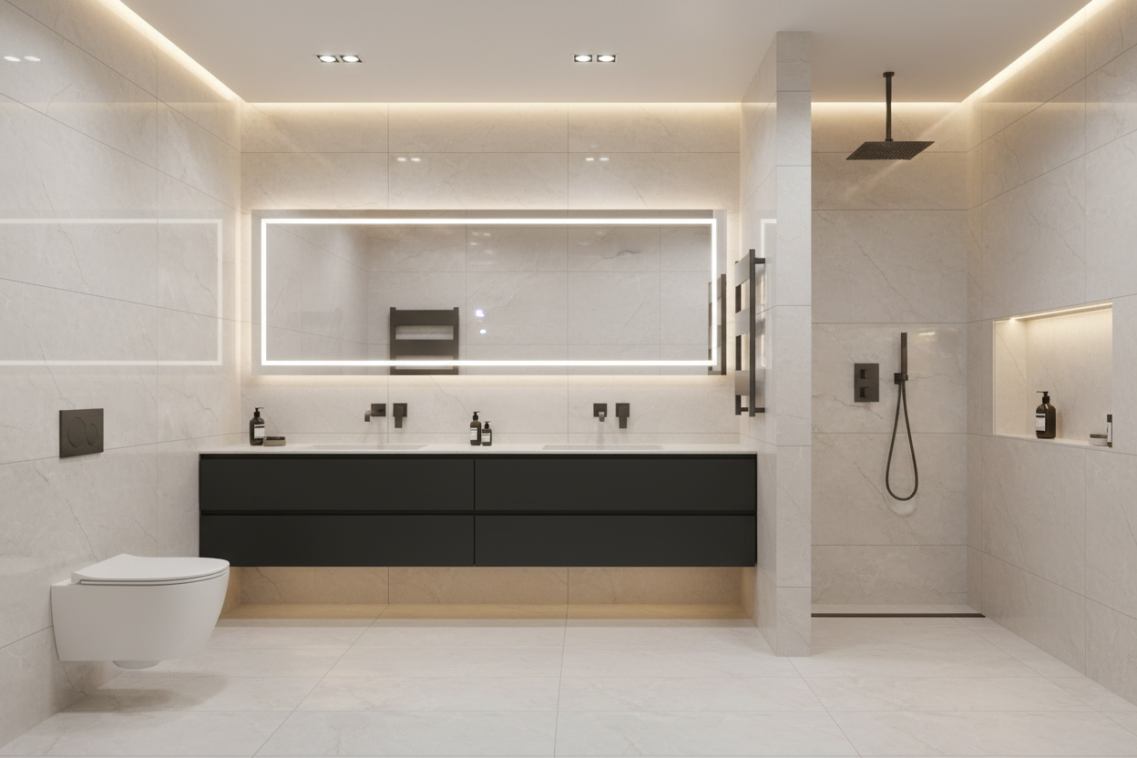 Venitian Bianco Polished Porcelain Marble Stone Effect Tile
