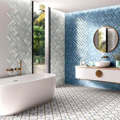 Vogue Aloe Brick Effect Gloss Finish Tile