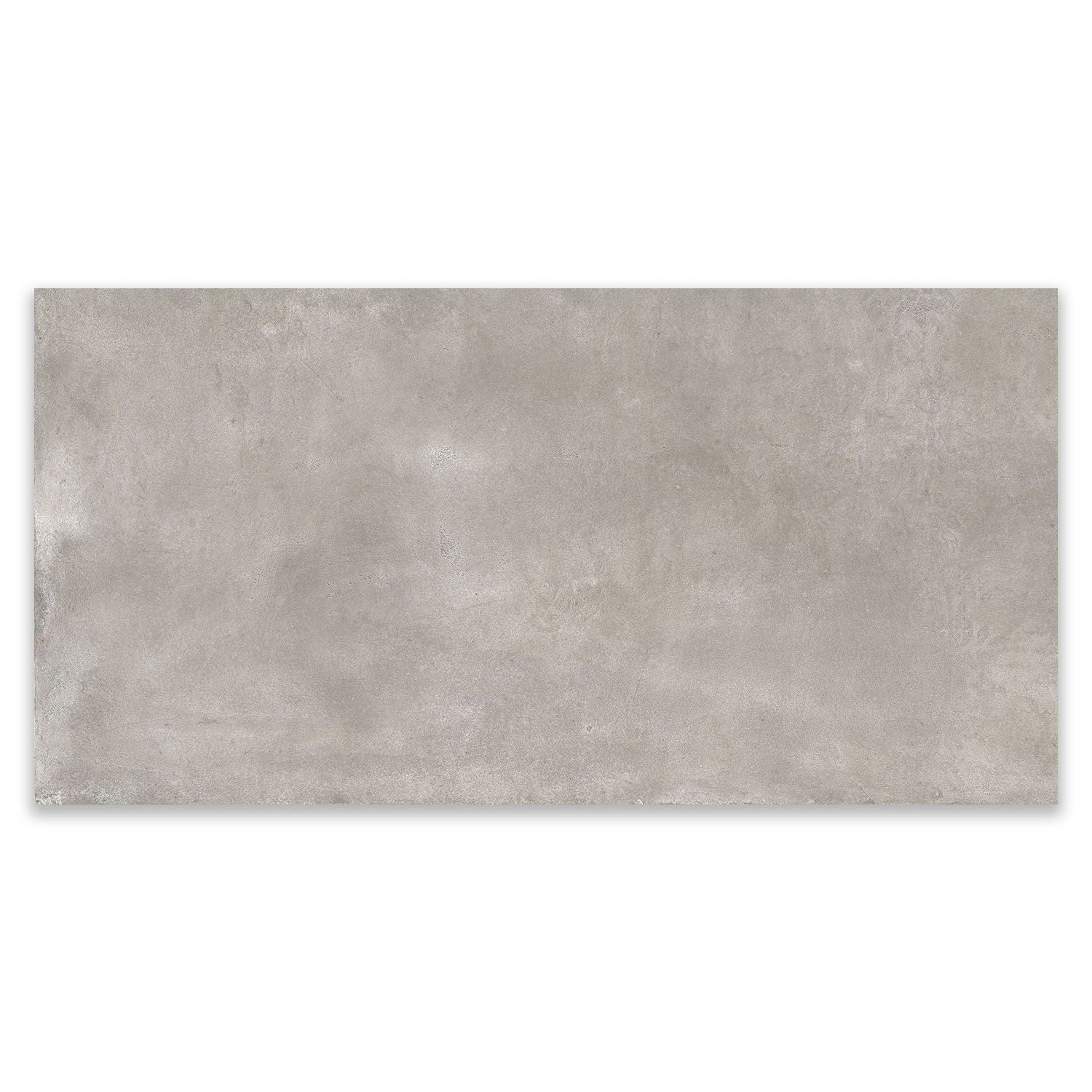 Rectangular gray concrete look wall and floor tile