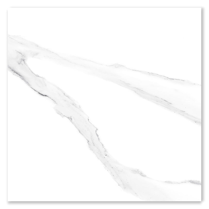 Wondrous Carrara Perla Marble Effect Polished Porcelain Tile (Sample)