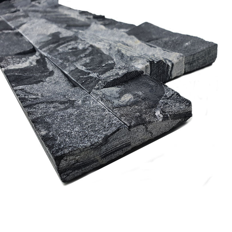 Zeus Nero Split Face Mosaic Tile