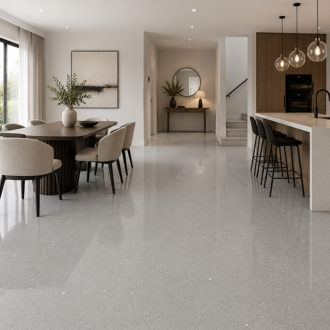 Light Grey Quartz Stardust Premium Floor Tile