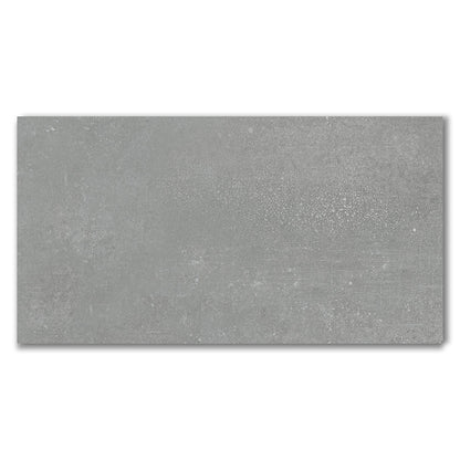 Ornate Autumn Grey Matt Porcelain Wall And Floor Tile (Sample)