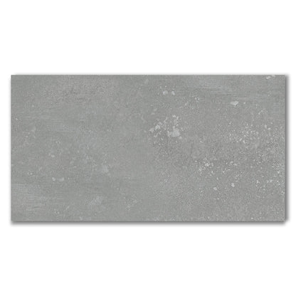 Ornate Autumn Grey Matt Porcelain Wall And Floor Tile (Sample)