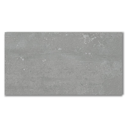 Ornate Autumn Grey Matt Porcelain Wall And Floor Tile (Sample)