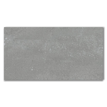 Ornate Autumn Grey Matt Porcelain Wall And Floor Tile (Sample)