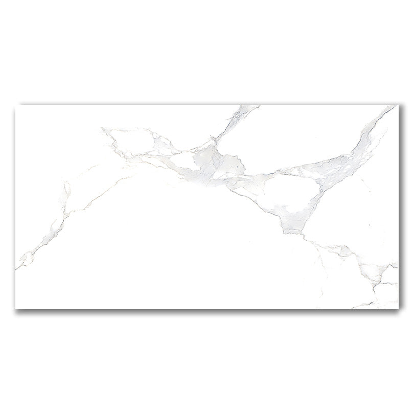 Carrara Plus Marble Effect Polished Porcelain Wall and Floor Tiles (Sample)