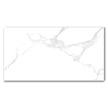 Carrara Plus Marble Effect Polished Porcelain Wall and Floor Tiles (Sample)