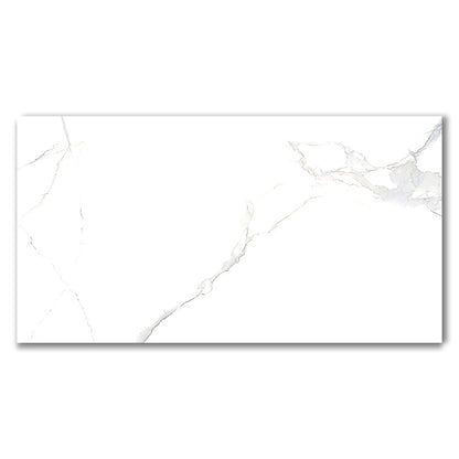 Carrara Plus Marble Effect Polished Porcelain Wall and Floor Tiles (Sample)