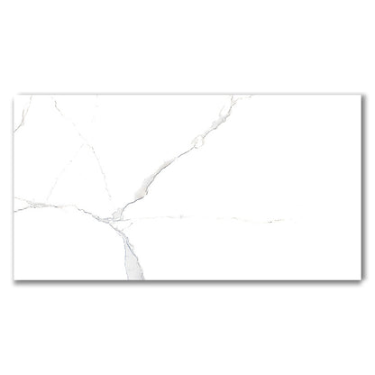Carrara Plus Marble Effect Polished Porcelain Wall and Floor Tiles (Sample)