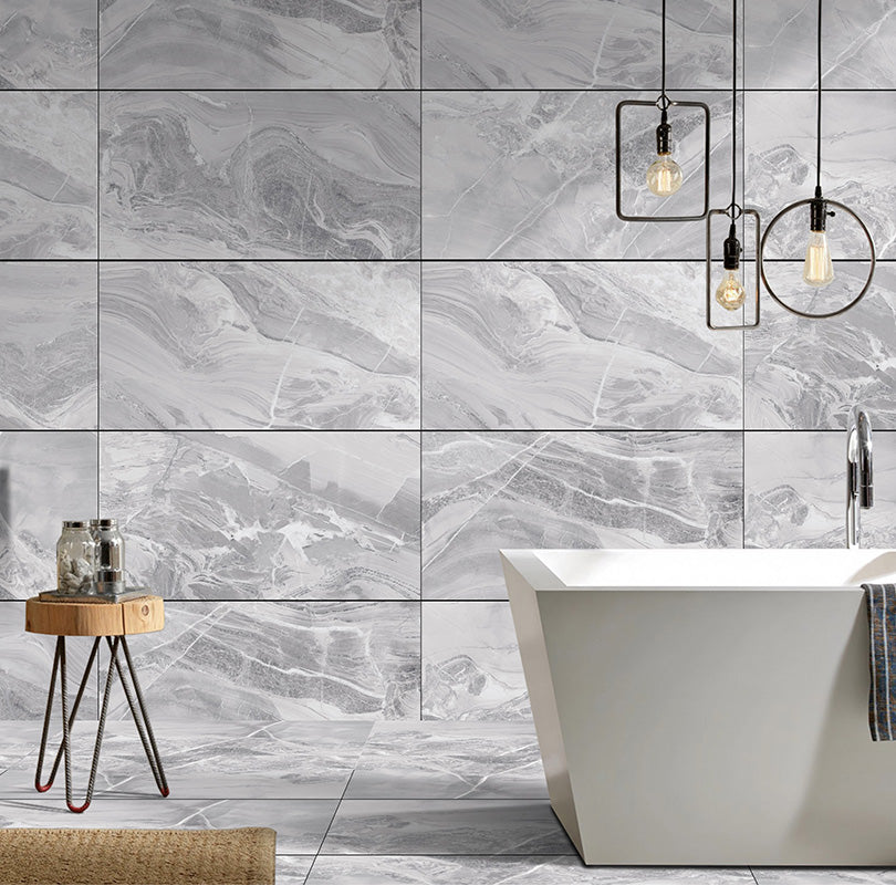 Marmy Lava Grey Polished Porcelain Wall And Floor Tiles