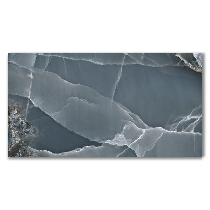 Prestige Blue Onyx Effect Polished Porcelain Tile (Sample)