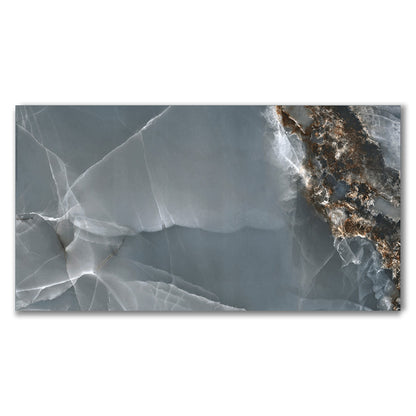 Prestige Blue Onyx Effect Polished Porcelain Tile (Sample)