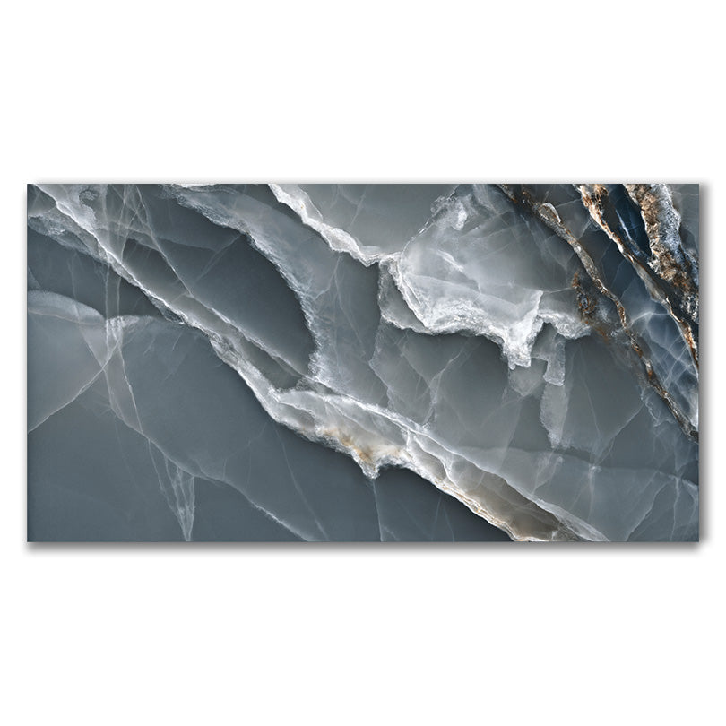 Prestige Blue Onyx Effect Polished Porcelain Tile (Sample)