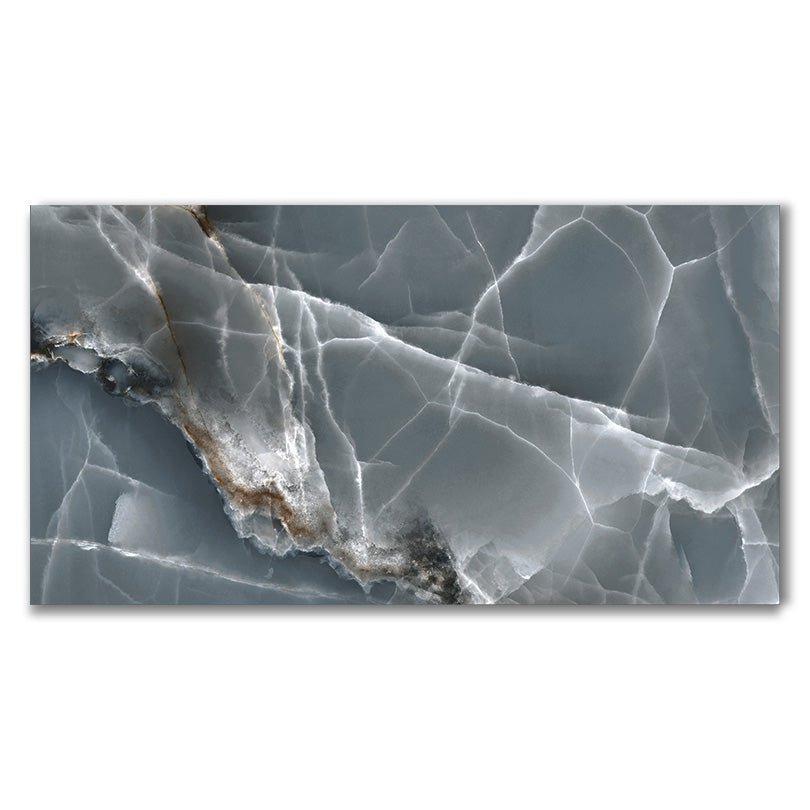 Prestige Blue Onyx Effect Polished Porcelain Tile (Sample)