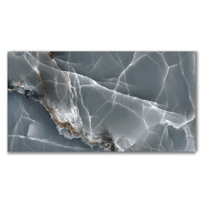Prestige Blue Onyx Effect Polished Porcelain Tile (Sample)