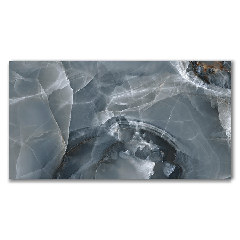 Prestige Blue Onyx Effect Polished Porcelain Tile (Sample)