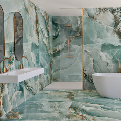 Prestige Turquoise Green Tile Sample (Sample)