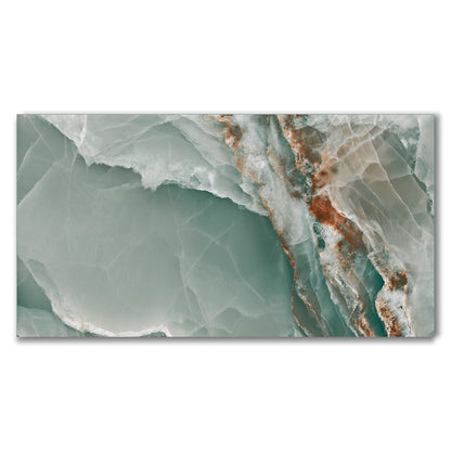Prestige Turquoise Green Onyx Effect Polished Porcelain Tile