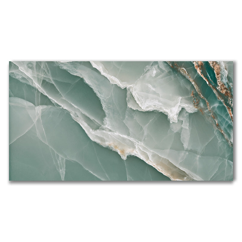 Prestige Turquoise Green Onyx Effect Polished Porcelain Tile