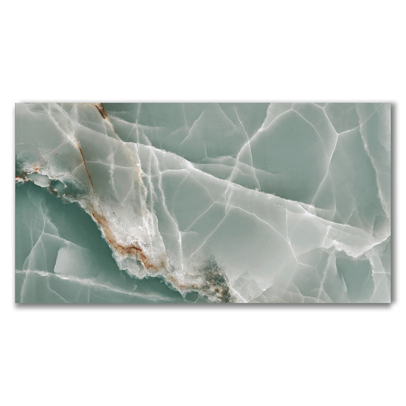 Prestige Turquoise Green Onyx Effect Polished Porcelain Tile