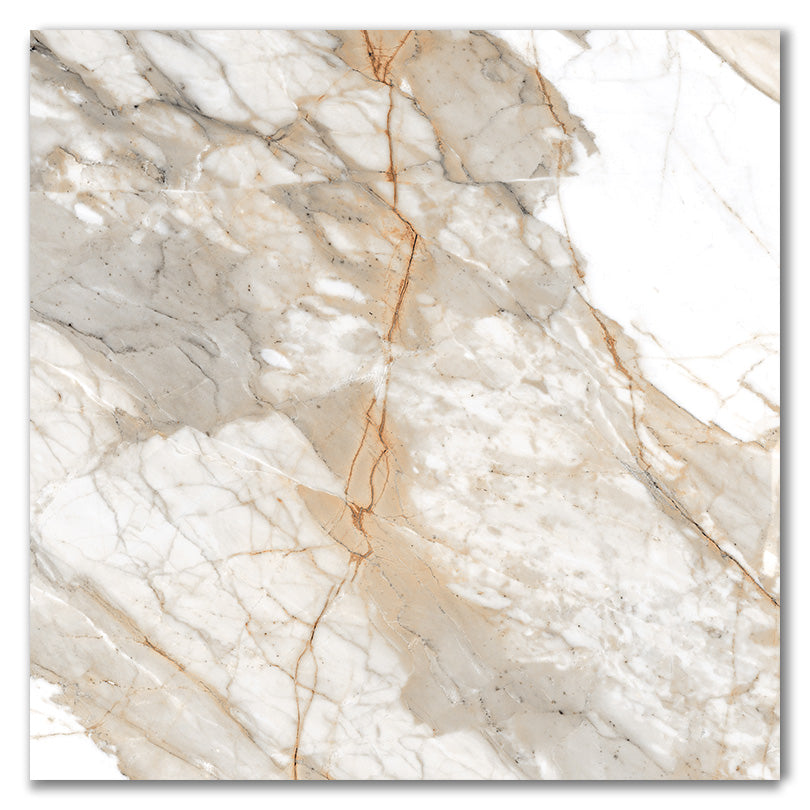 Royal Carrara Gold Polished Porcelain Marble Effect Tile