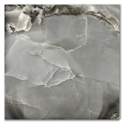 Selene Dark Polished Porcelain Marble Effect Tiles (Sample)