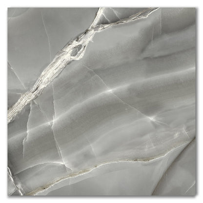 Selene Dark Polished Porcelain Marble Effect Tiles (Sample)