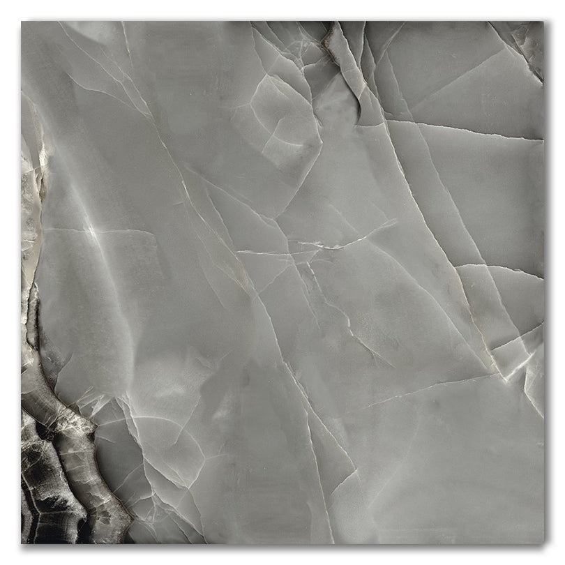 Selene Dark Polished Porcelain Marble Effect Tiles (Sample)