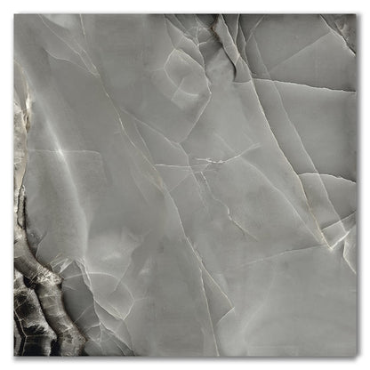 Selene Dark Polished Porcelain Marble Effect Tiles (Sample)